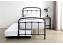 3ft Single Retro Black Overnight Guest Bed Frame 2
